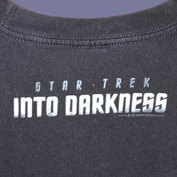 2013 Spectra Apparel Star Trek Into The Darkness Black/Gray T-Shirt Large #55 - Picture 2 of 4